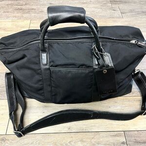 Coach black duffel bag